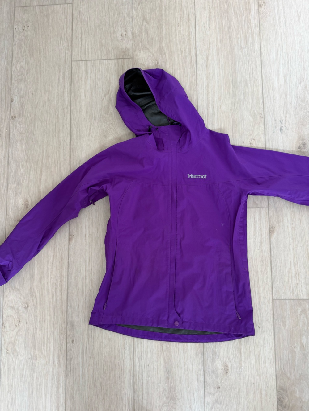 Marmot Gore-Tex Pac-Lite Hardshell Rain Jacket Women’s M Purple Waterproof